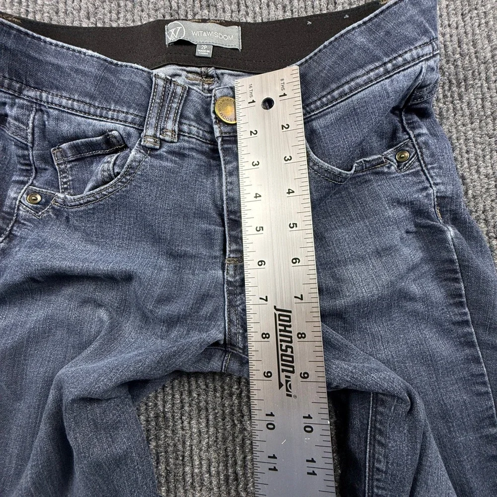 Wit & Wisdom Brittany Petite Mid-Rise Baby‎ Bootcut Jeans Womens Size 2P
